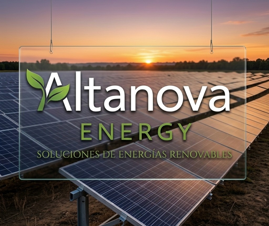 Técnico revisando paneles solares